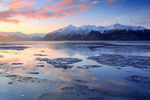 Turnagain Arm and Kenai Mountains