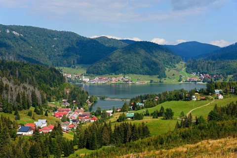 View of villages Dobsinska Masa and Dedinky