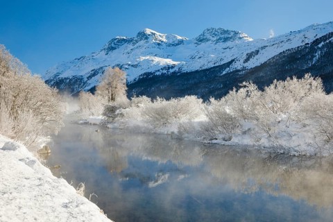 River Inn with Piz Rosatsch