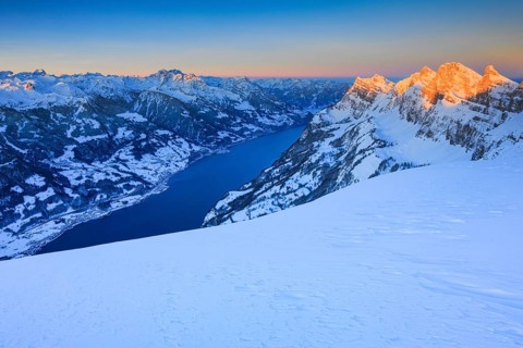 Churfirsten with Wallensee