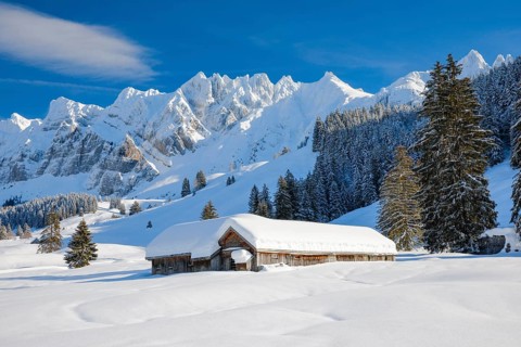 Alpstein massif with Saentis