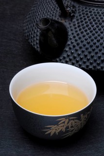 Cup with Sencha tea
