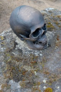 Bronze skull