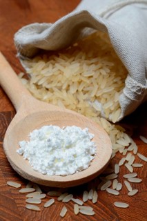 Rice grains and rice starch