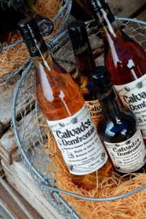 Bottles of calvados