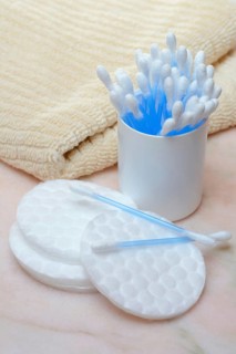 Cotton swabs and cotton pads