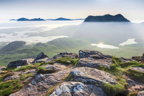 View of Suilven and Cul Mor
