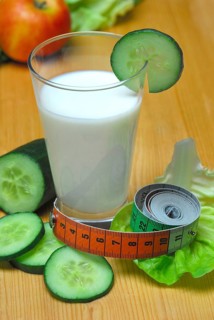 Glass of buttermilk