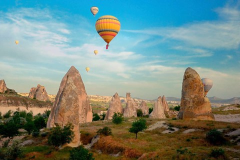 Balloon flight over Goereme valley