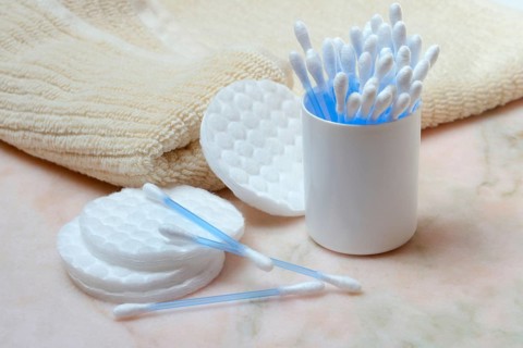 Cotton swabs and cotton pads