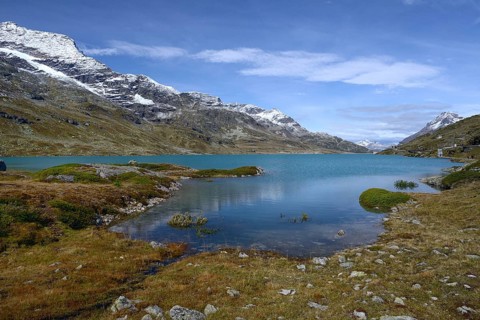 Lago Bianco on the Bernina Pass
