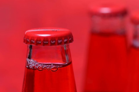 Crown cap on bottle