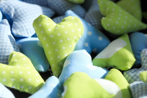 Fabric hearts