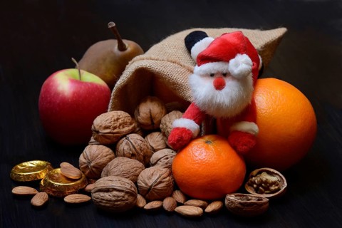 Nuts and fruits for St. Nicholas Day