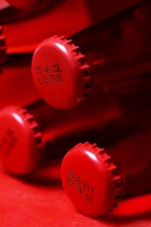 Crown cap with coding on bottles