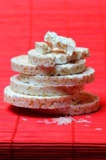Stacked rice cakes