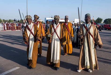 Traditional dressed Toubou men