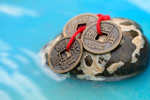 Chinese lucky coins