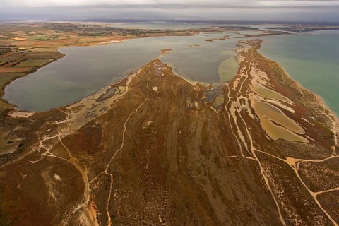Lagoon on the Sinis Peninsula near San Giovanni di Sinis