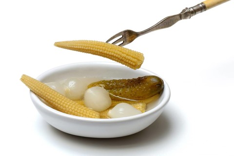 Pickled corn calves