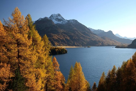 Lake Sils and Piz da la Margna