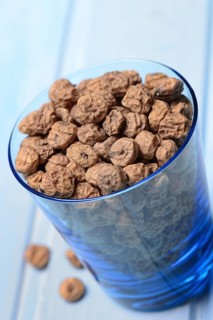 Tigernuts in glass