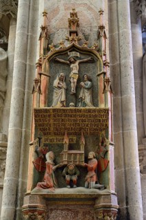 Foundation stone relief in Ulm Cathedral