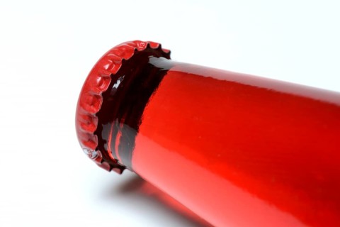 Crown cap on bottle