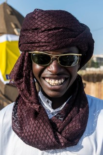 Toubou beduin with sunglasses