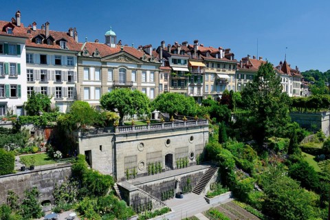 View from Muenster terrace to the old town