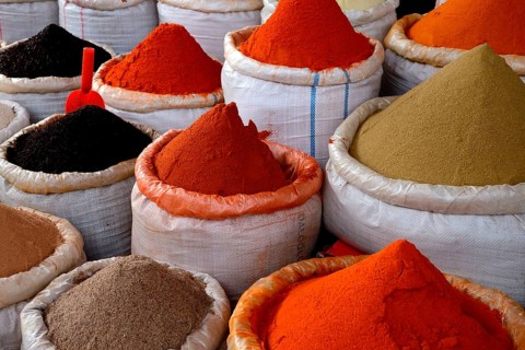 Spices in bags