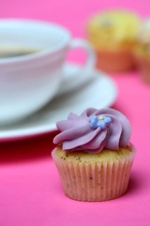 Mini cupcake and coffee cup