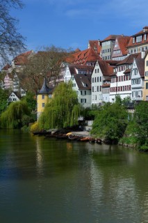 Tuebingen Old Town with Hoelderlin Tower