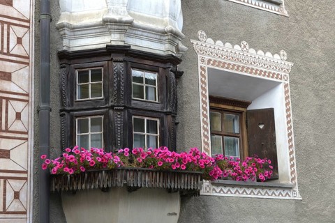 Oriel at typical Engadine house