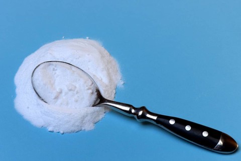 Spoon with baking soda