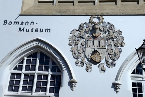 City coat of arms of Celle at the Bomann Museum