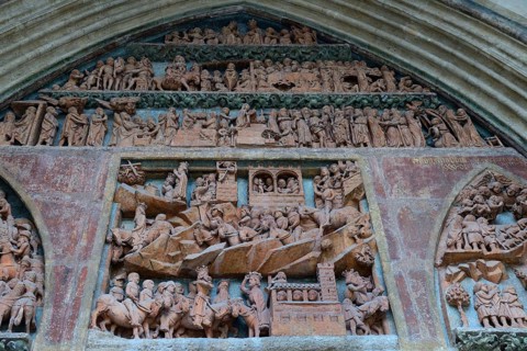 Large portal of the Virgin Mary at Ulm Cathedral