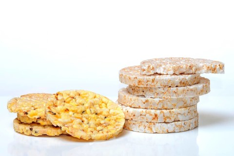 Stacked rice wafers
