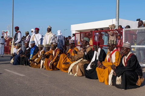 Traditional dressed Toubou men