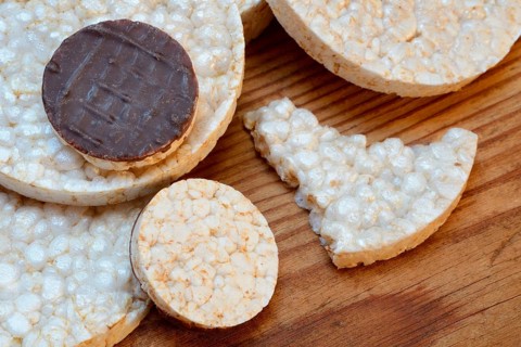 Stacked rice wafers
