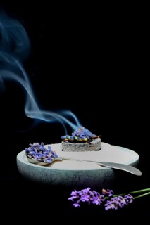 Dried lavender flowers