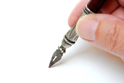 Penholder with nib