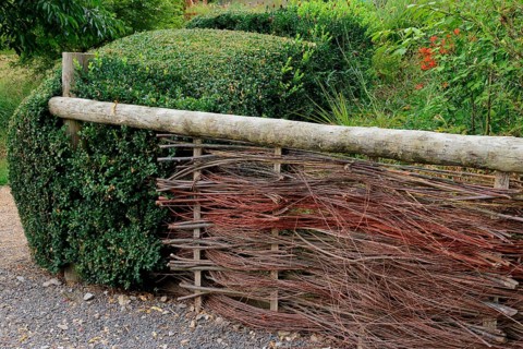 Wickerwork fence