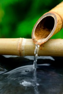 Japanese bamboo fountain