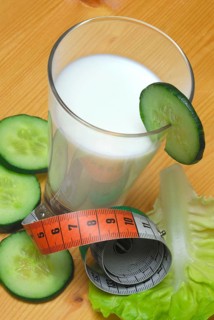 Glass of buttermilk