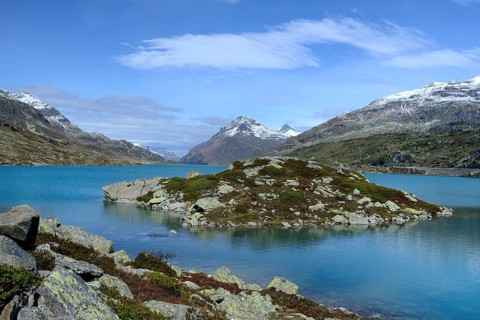 Lago Bianco on the Bernina Pass
