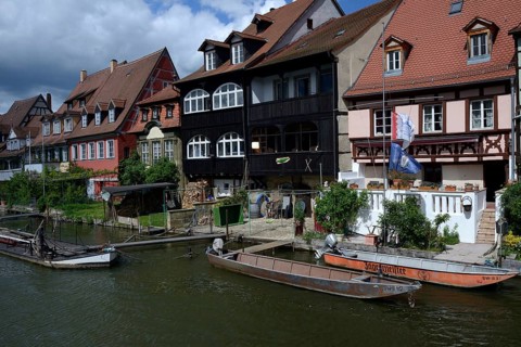 Old Town Quarter Little Venice on the banks of the Regnitz