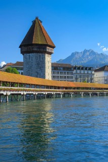 Chapel Bridge with Pilatus