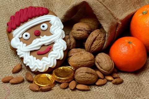 Gingerbread Santa's head