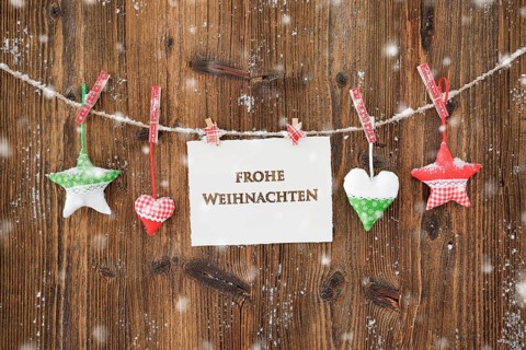 Natural Advent Decoration Merry Christmas